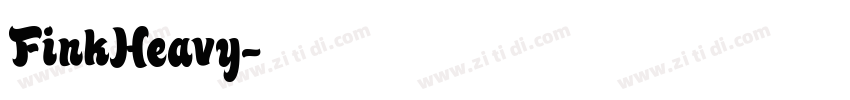 FinkHeavy字体转换