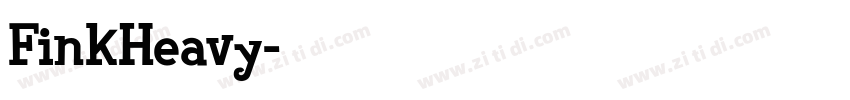 FinkHeavy字体转换