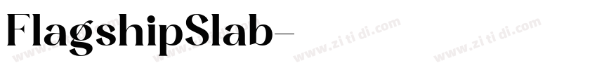 FlagshipSlab字体转换
