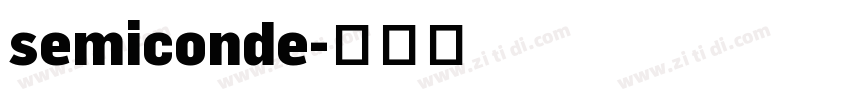 semiconde字体转换