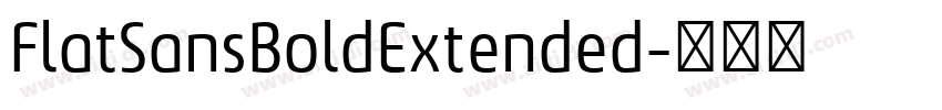FlatSansBoldExtended字体转换