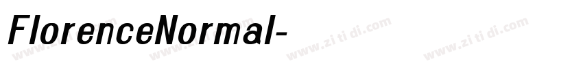 FlorenceNormal字体转换 FlorenceNormal字体转换