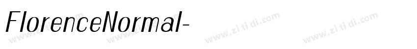FlorenceNormal字体转换 FlorenceNormal字体转换