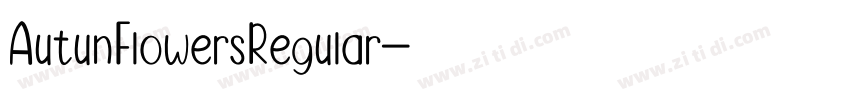 AutunFlowersRegular字体转换