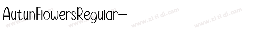 AutunFlowersRegular字体转换