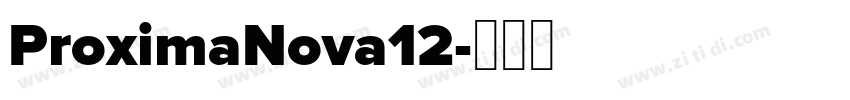 ProximaNova12字体转换