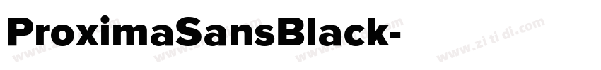 ProximaSansBlack字体转换