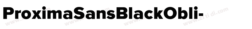 ProximaSansBlackObli字体转换
