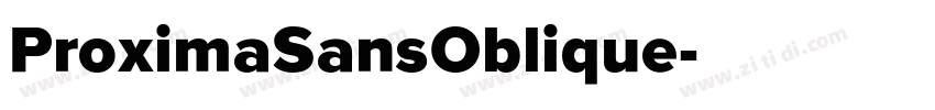 ProximaSansOblique字体转换