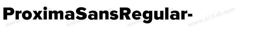ProximaSansRegular字体转换