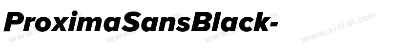 ProximaSansBlack字体转换