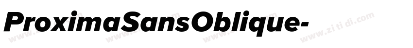 ProximaSansOblique字体转换