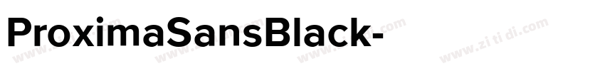 ProximaSansBlack字体转换
