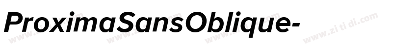 ProximaSansOblique字体转换
