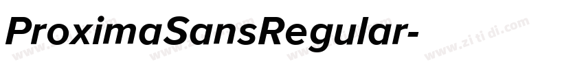 ProximaSansRegular字体转换