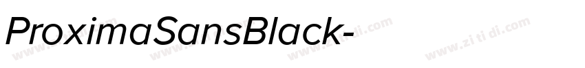 ProximaSansBlack字体转换