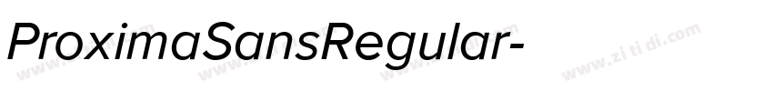 ProximaSansRegular字体转换
