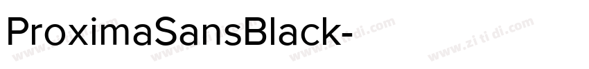 ProximaSansBlack字体转换