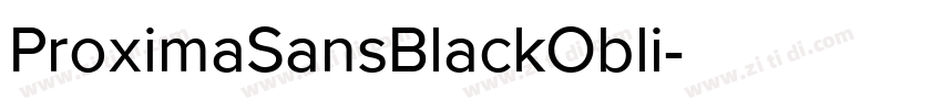 ProximaSansBlackObli字体转换