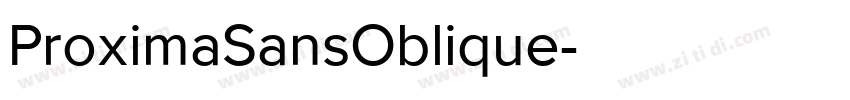 ProximaSansOblique字体转换