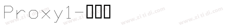 Proxy1字体转换