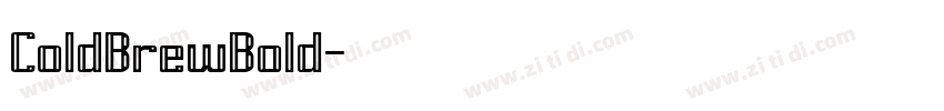 ColdBrewBold字体转换