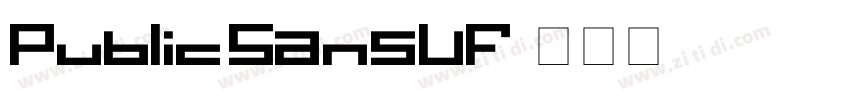 PublicSansVF字体转换