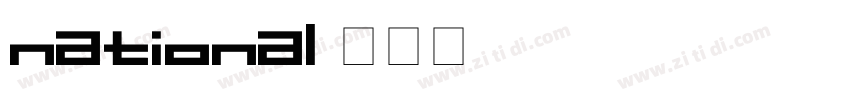 national字体转换