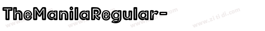 TheManilaRegular字体转换 TheManilaRegular字体转换