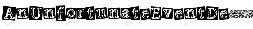 AnUnfortunateEventDe字体转换