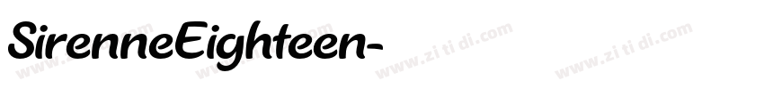 SirenneEighteen字体转换