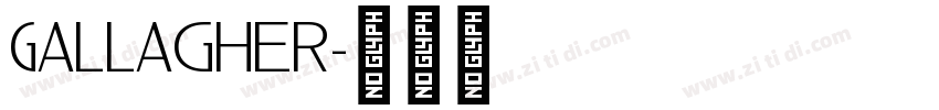 Gallagher字体转换