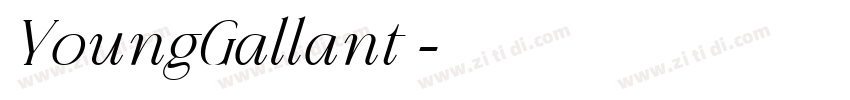 YoungGallant◆字体转换