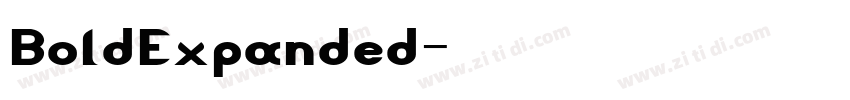 BoldExpanded字体转换 BoldExpanded字体转换