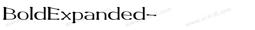 BoldExpanded字体转换 BoldExpanded字体转换