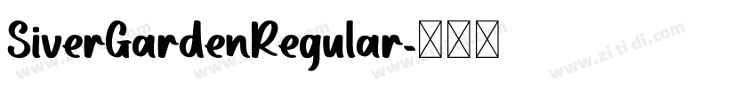 SiverGardenRegular字体转换
