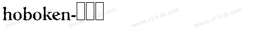 hoboken字体转换