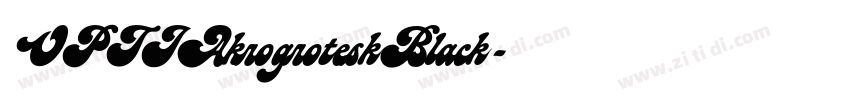 OPTIAkrogroteskBlack字体转换 OPTIAkrogroteskBlack字体转换