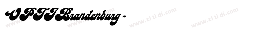 OPTIBrandenburg字体转换