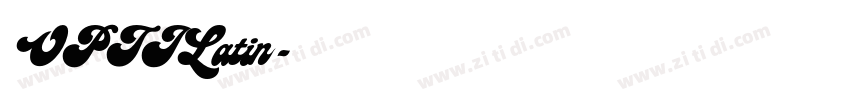 OPTILatin字体转换