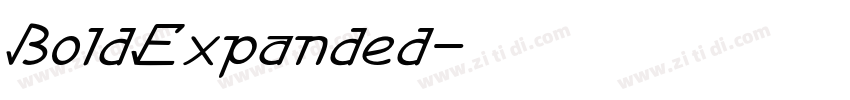 BoldExpanded字体转换 BoldExpanded字体转换