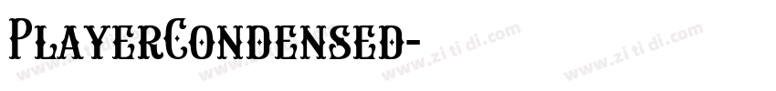 PlayerCondensed字体转换