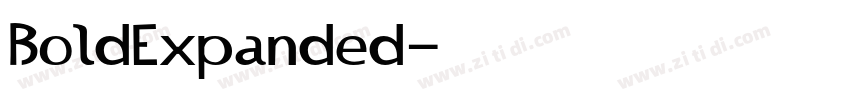 BoldExpanded字体转换 BoldExpanded字体转换