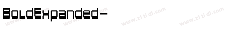BoldExpanded字体转换 BoldExpanded字体转换