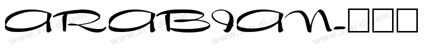ARABIAN字体转换