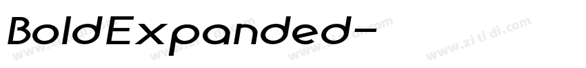 BoldExpanded字体转换 BoldExpanded字体转换