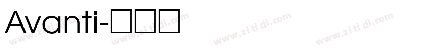 Avanti字体转换
