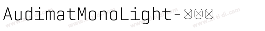 AudimatMonoLight字体转换 AudimatMonoLight字体转换
