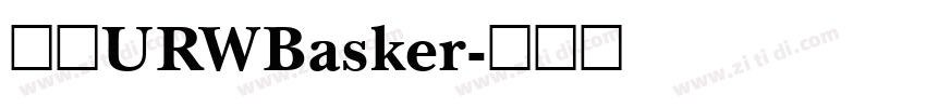汉仪URWBasker字体转换