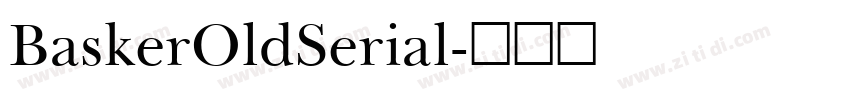 BaskerOldSerial字体转换